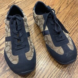 COACH Kelson Signature Jacquard Sneakers Khaki